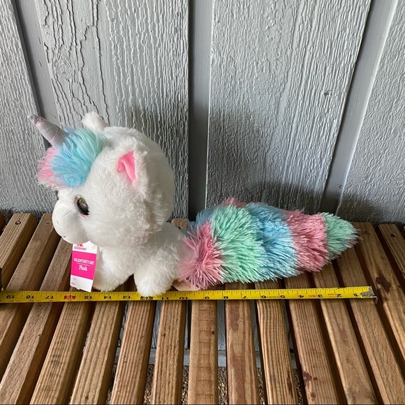 NWT Unicorn Plush Fluffy Tail New Valentine's Day Sweetheart Kids Girls Cute - Picture 7 of 13